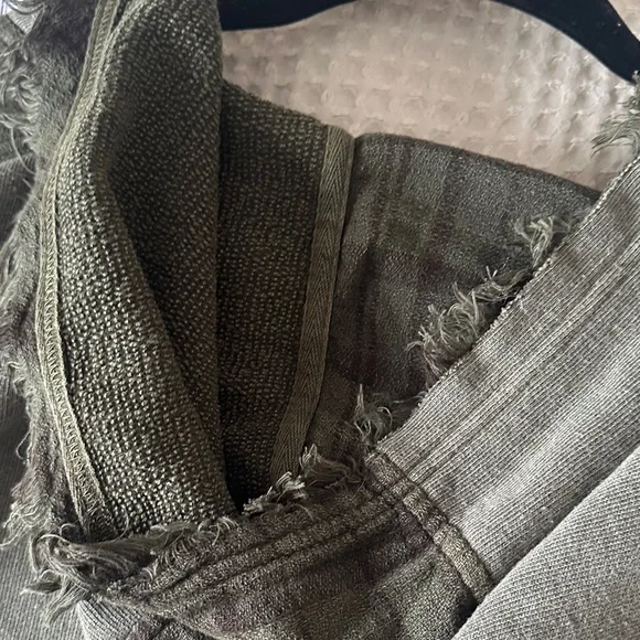 Free People Green and brown Layered Hoodie - Picture 5 of 6